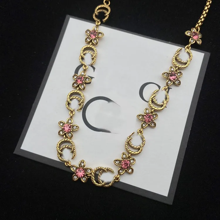 Luksusowy biżuteria różowy kwiat nonstonejek bransoletka bransoletka Zestaw kolczyki zabytkowy styl mała stokrotka