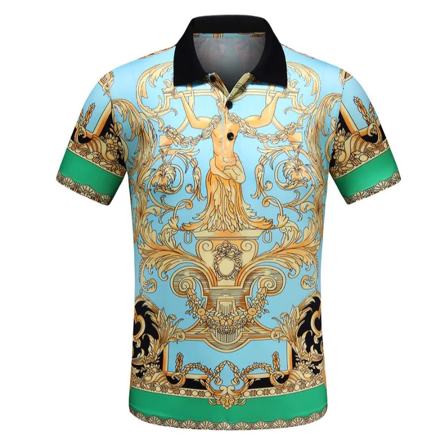 Abbigliamento da uomo d'affari di moda firmata Polo HugoS logo colletto ricamato dettagli polo manica corta da uomo multicolore multicolore Tee # 001