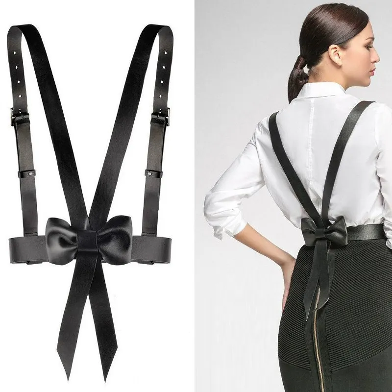 Tirantes mujer tirantes pajarita cintur n camisa vestido accesorios tirantes brace bretelle ciclismo vintage prom cosplay Maid outfit 230519