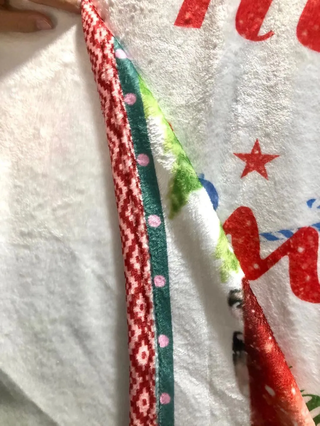 Fleece blanket print on demand top
