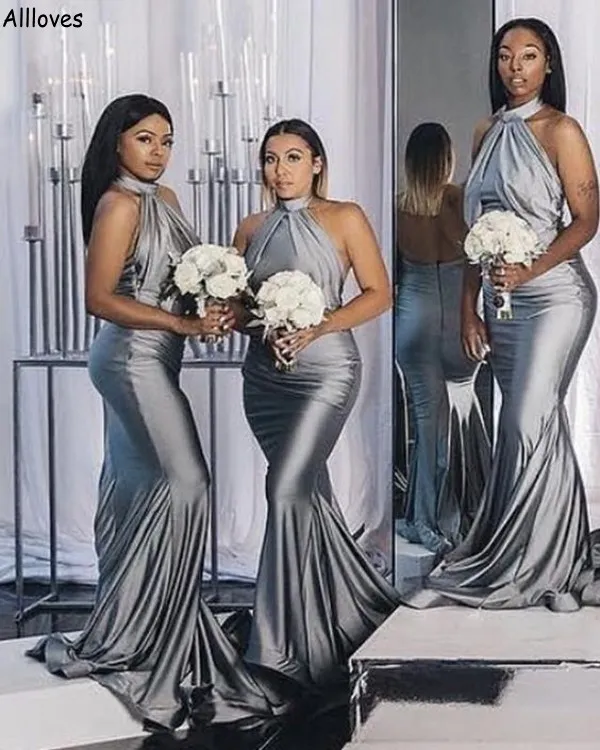 Dark silver bridesmaid dresses new arrivals