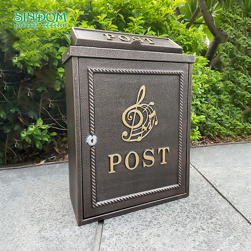 Garden Decorations Decorative Rural Mail box Classic Metal Aluminium Letters Wall Mounted Mailbox 230518