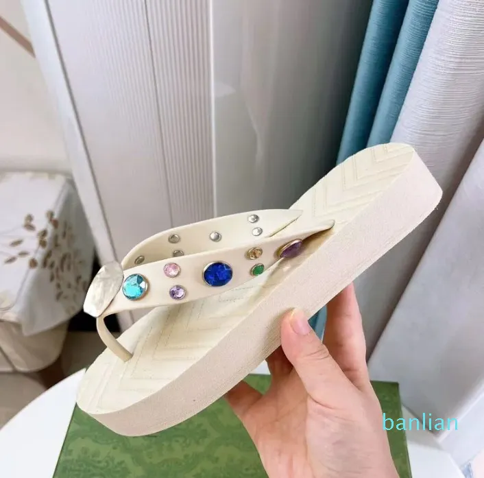 Diamond studded flat sandals store