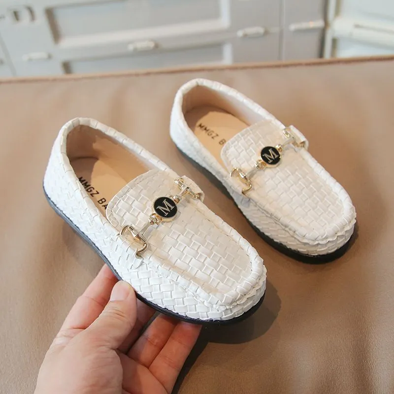 Stylish Slip On Leather Born Flats For Kids Perfect For Weddings And Shows Available In Sizes 26 35 From Angel childhood 13.99 DHgate.Com