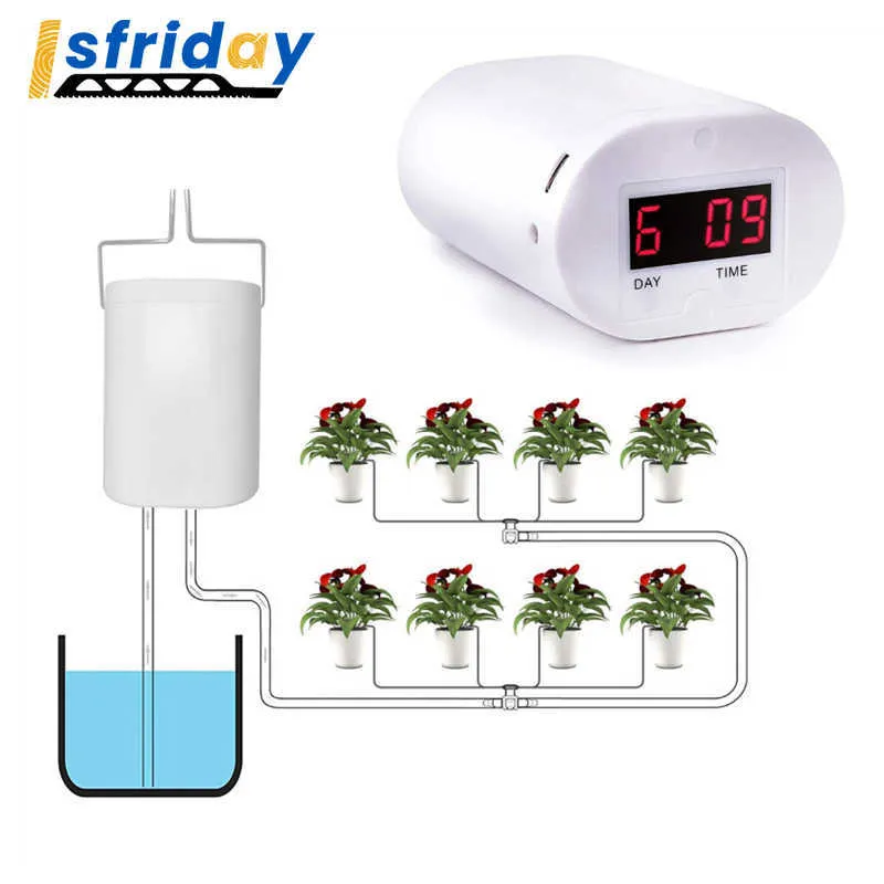 Andere tuinbenodigdheden 2/4/8 koppen Automatische waterpomp Controller Plant Flower Home Sprinkler Druppel Irrigatieapparaat Pomp Timer Systeem Tuingereedschap G230519