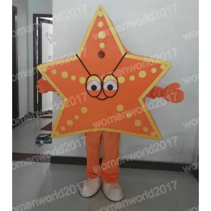 Halloween étoile de mer mascotte Costume Simulation personnage de dessin animé tenue Costume carnaval adultes fête d'anniversaire tenue fantaisie pour hommes femmes