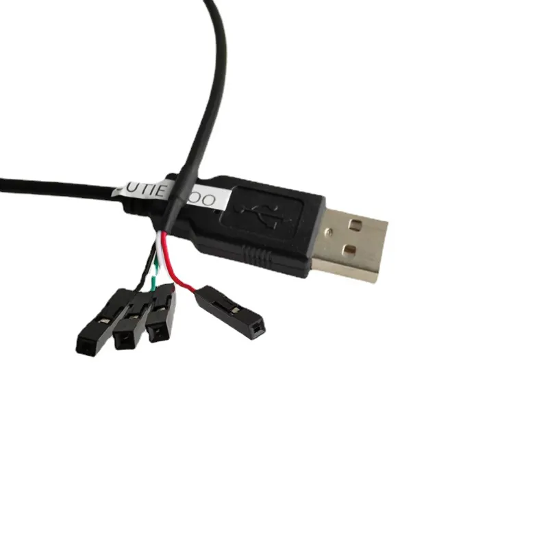 DIY USB Data Extension Cable 50cm Black Male To Dupont Wire Laptop