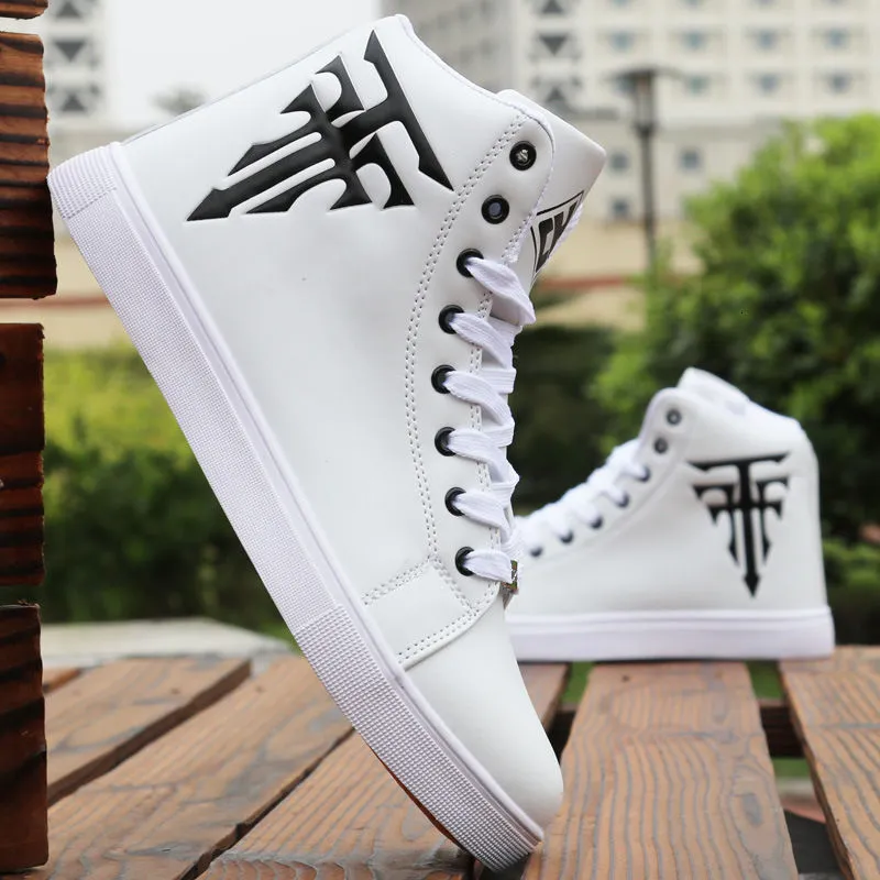 Scarpe eleganti Sneakers bianche Uomo Sneakers vulcanizzate Uomo Comode scarpe alte da uomo Autunno Primavera Moda Scarpe da uomo Scarpe vulcanizzate