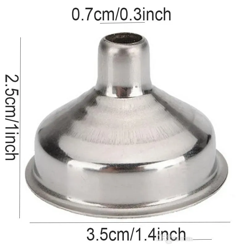 35*25mm Stainless Steel Hip Flask Funnel For All Hip Flask Kitchen Tools Mini Portable Wine Funnel Universal Funnels