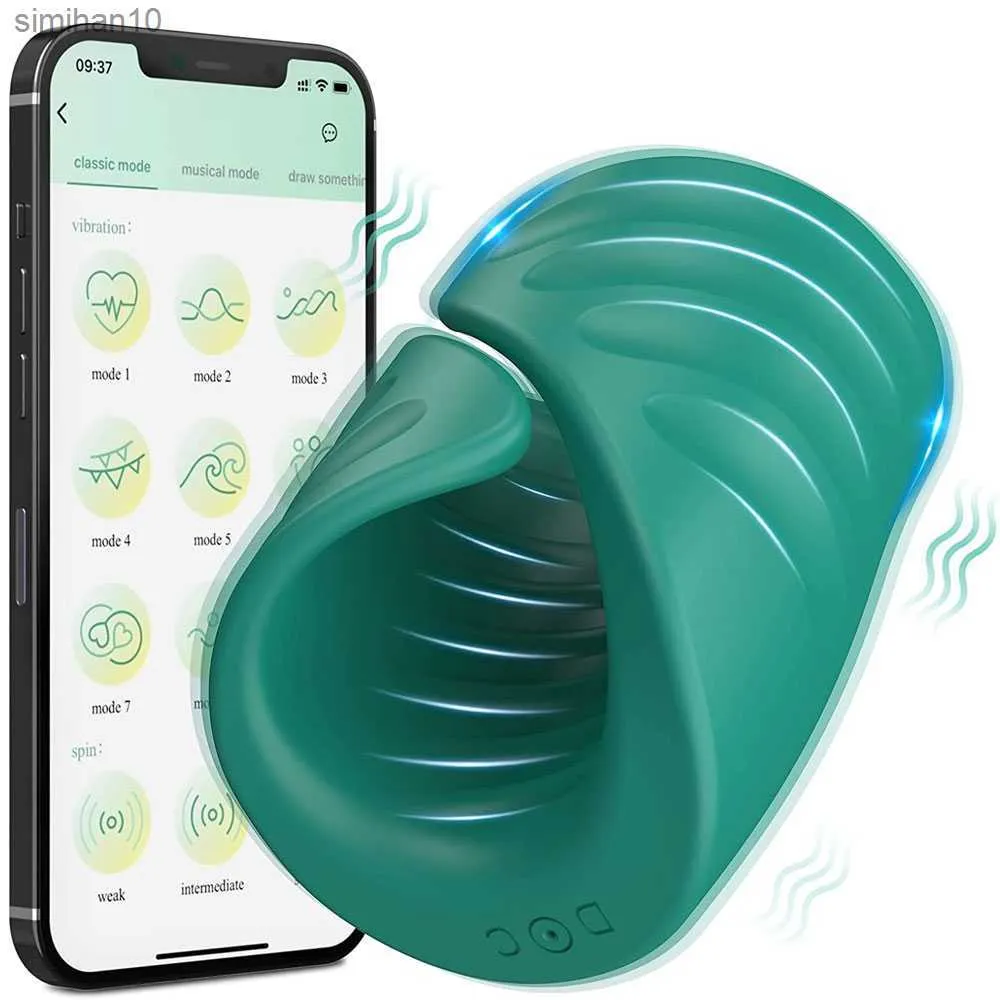 Toys para adultos Bluetooth Penis Vibrator para homens glande de sexo glande massageador de massageador Atraso de masturbador masculino automático Brinquedos sexuais para adulto L230519