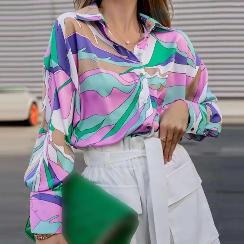 Blusas De Mujer Camisas De Mujer Con Estampado Vintage Blusa Con