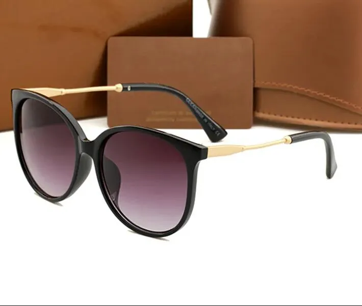 1pcs أزياء النظارات الشمسية نظارات نظارات الشمس المصمم للنساء الحالات البنية البنية