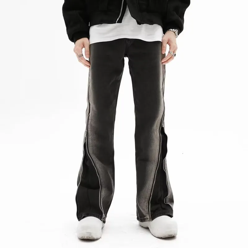 DHgate.com:Mens Y2K Streetwear Baggy Flare Jeans, Vintage