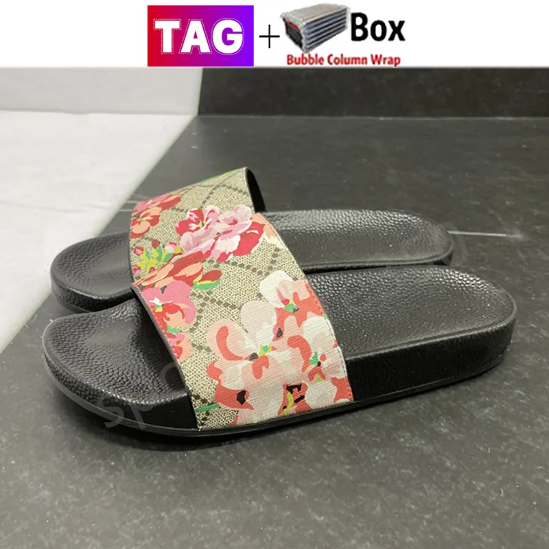 Luxury Leather Slides For Men And Women Trendy Summer Black Flat