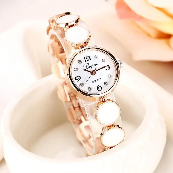 1pc Simple Ladies Fashion Leather Strap Quartz Watch + 1pc Alloy Bracelet  Fancy Women Watches Jewelry Sophisticated And Stylish - AliExpress