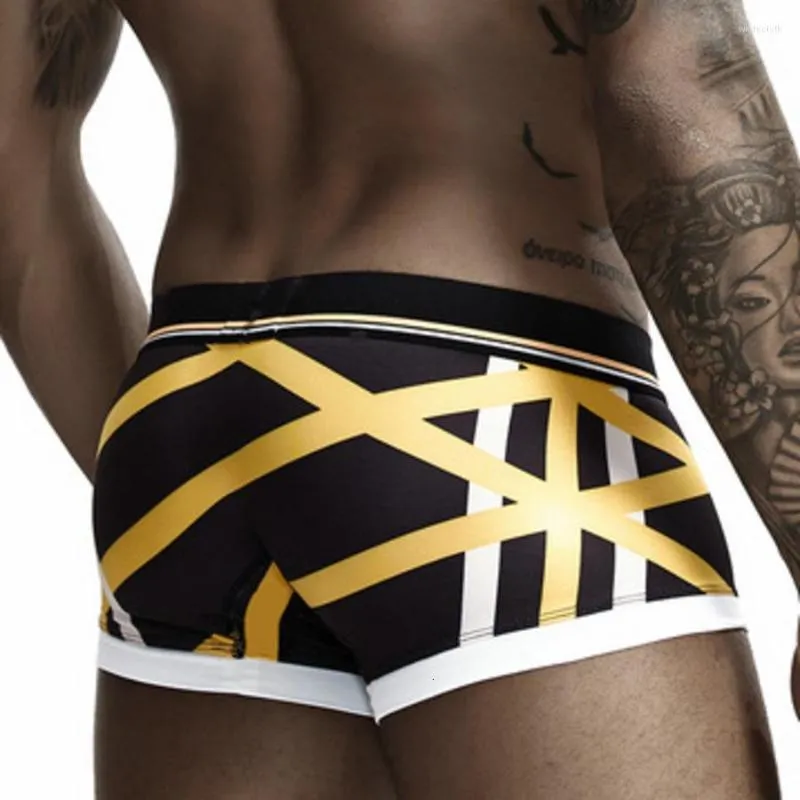 MUITAS PONTAS LIDADAS SEXY BOXER MEN MEDORY AUTAÇÃO GAY Mens boxers cueca shorts masculino homem rápido seco underware ligerie roupas seobean