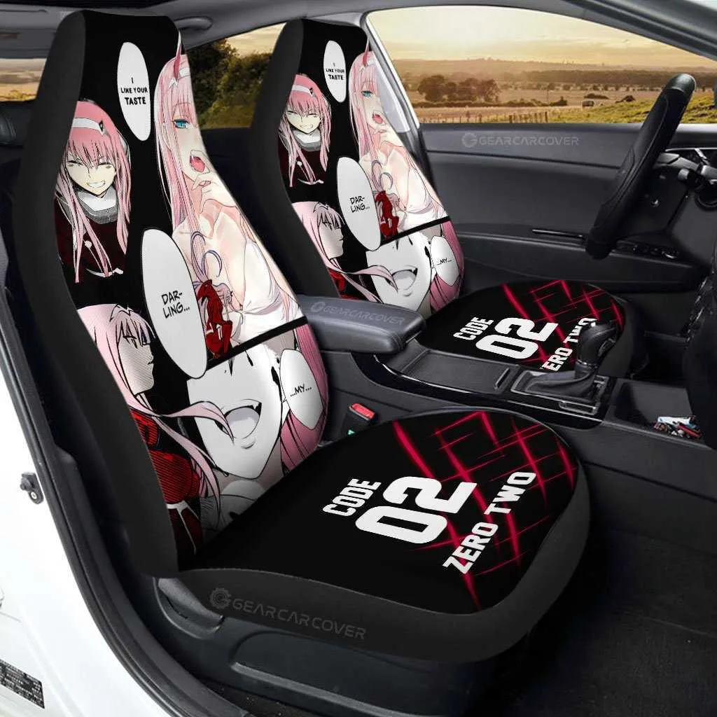 كود وسائد المقعد 2 مقعد السيارة يغطي حبيبي مخصص في هدايا أنيمي لمحبي الأنيمي R230726