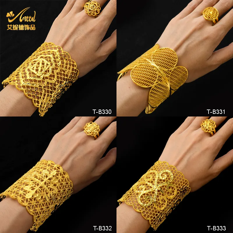 Arabic Gold Cuff Bracelet - Akrat Design