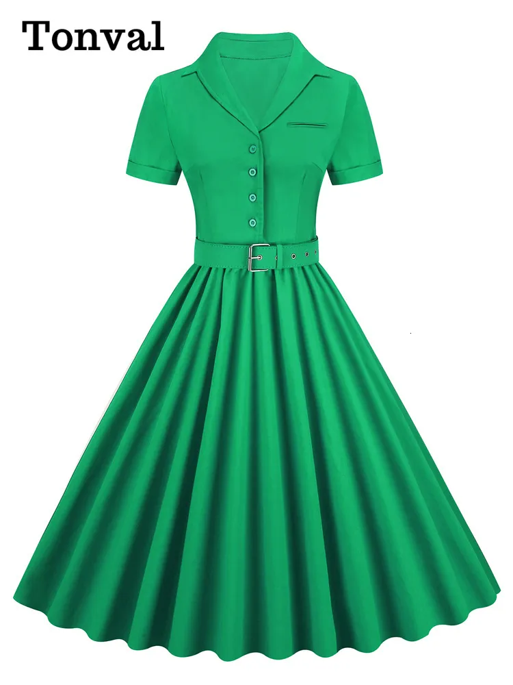 white christmas dresses Pleated Flutter Sleeve Belted Dress main image 1