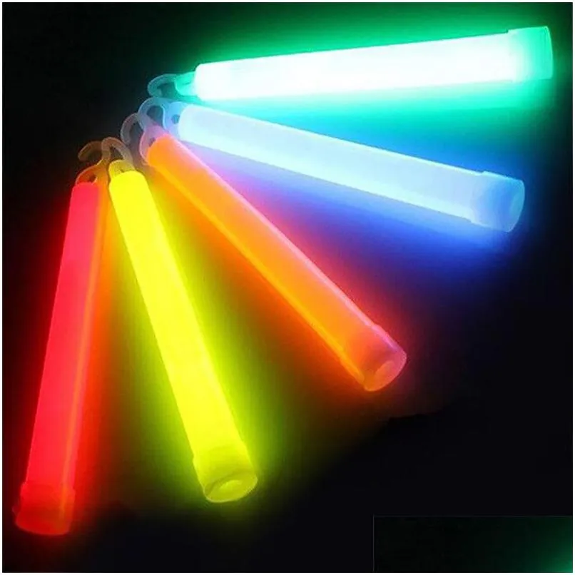 Other Event Party Supplies 6 Inch Glow Sticks Mticolor Cam Emergency Nighttime Musical Festival Fluorescent Stick Lights Drop Deli Dh0Xm