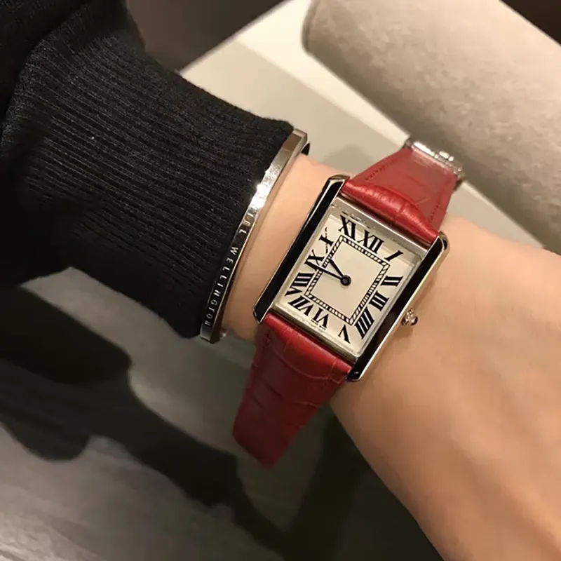 Women's Watch Luxury watches high quality Diamond Designer watches New Fashion Women Dress Watches Casual Rectangule Leather Quartz -Battery