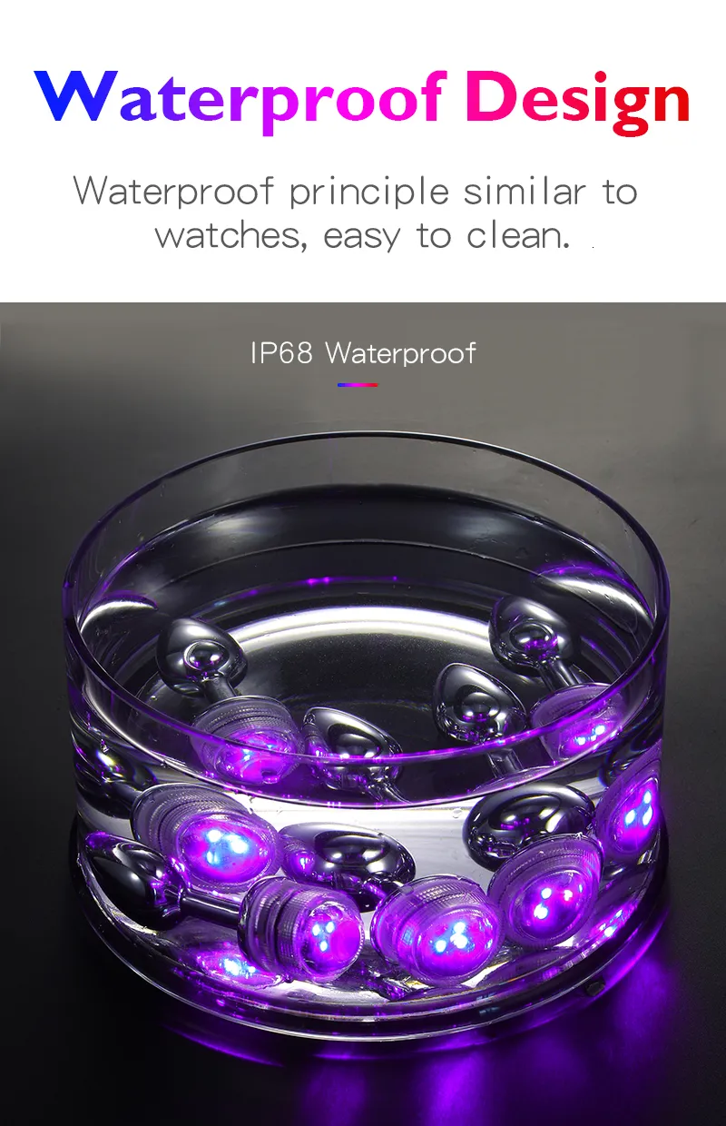 Jouets pour adultes, télécommande sans fil, plug anal lumineux en métal, massage de la prostate, fesses avec queue LED, jouet sexuel_voghion.com