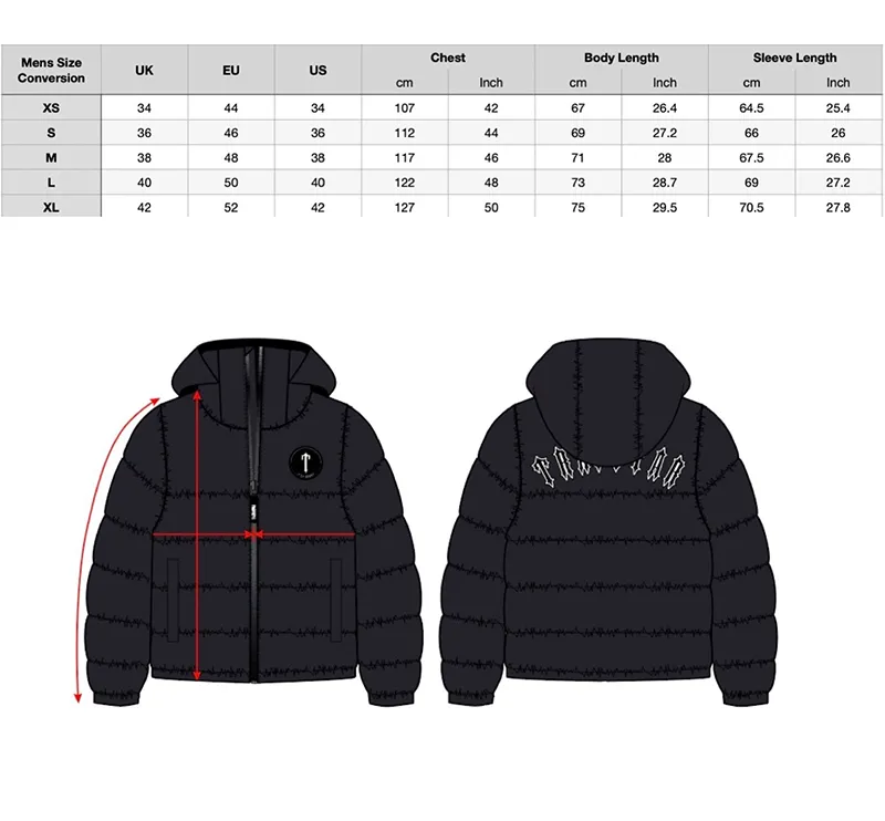 Chaqueta puffer con capucha Trapstar Decoded 2.0 en azul hielo Hombre -  FW22 - ES