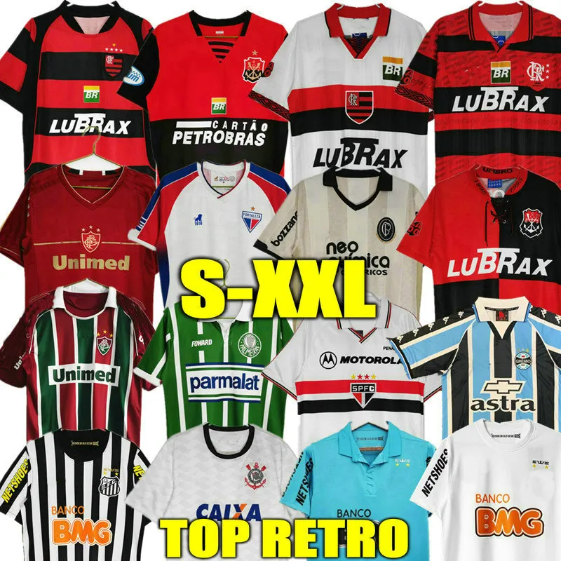 Neymar JR Retro 95 96 maglie da calcio flamengo 03 04 Santos Romario 2013 San Paolo classico Gremio Fortaleza Atletico Mineiro Corinthia maglie da calcio vintage