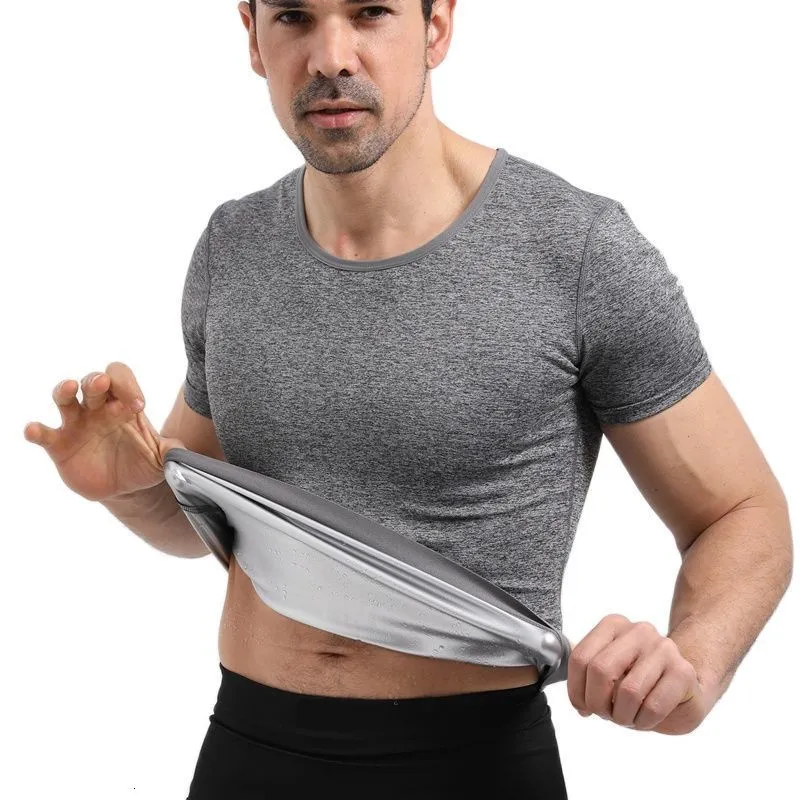 Hommes Body Shapers Hommes Sauna Costume Chaleur Piégeage Shapewear Sweat Body Shaper Gilet Plus Mince Ventre Compression Thermique Top Fitness Workout Shirt 230519