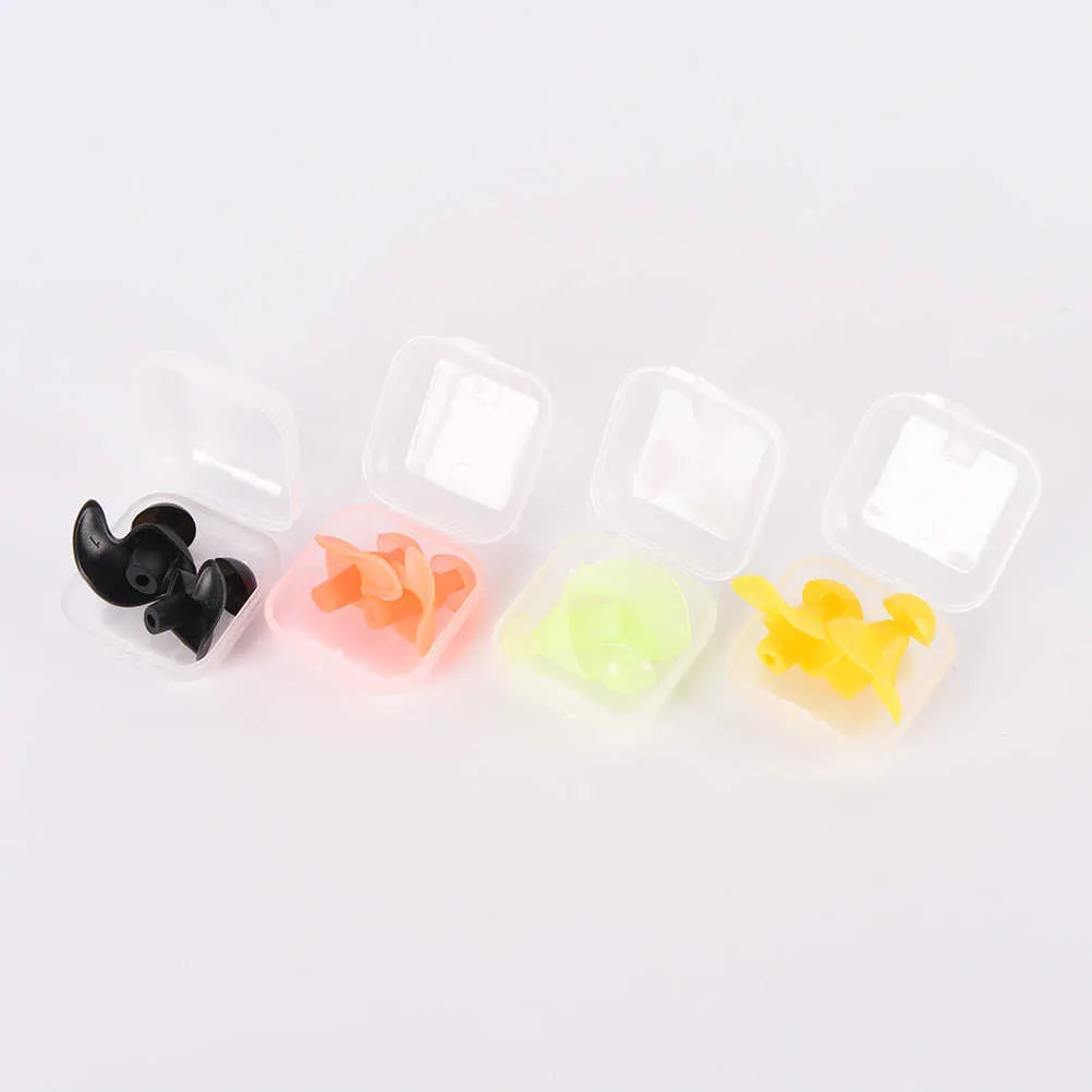 1 Pair Soft Sile Ear Plugs Environmental Waterproof Dust Proof Sports Swimming Ear Plugs Water Diving Accessories