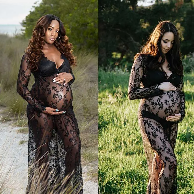 Plus Size Maternity Photography Maternity Photoshoot Dress With Sexy Neckline For PhotoShoots And Baby Showers R230519 From Nickyoung06 38.67 DHgate.Com
