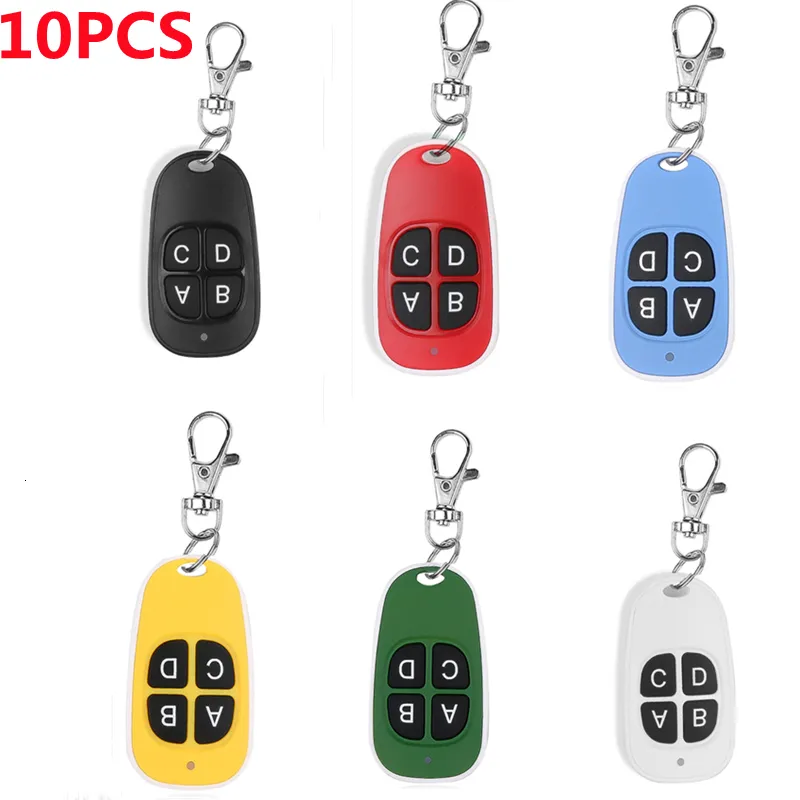 جهاز التحكم عن بُعد الذكي 10pcs 43Hz نسخ لاسلكي RF Duplicator 4 قناة Electric Gate Gate Door Switch FOB Controller 230518