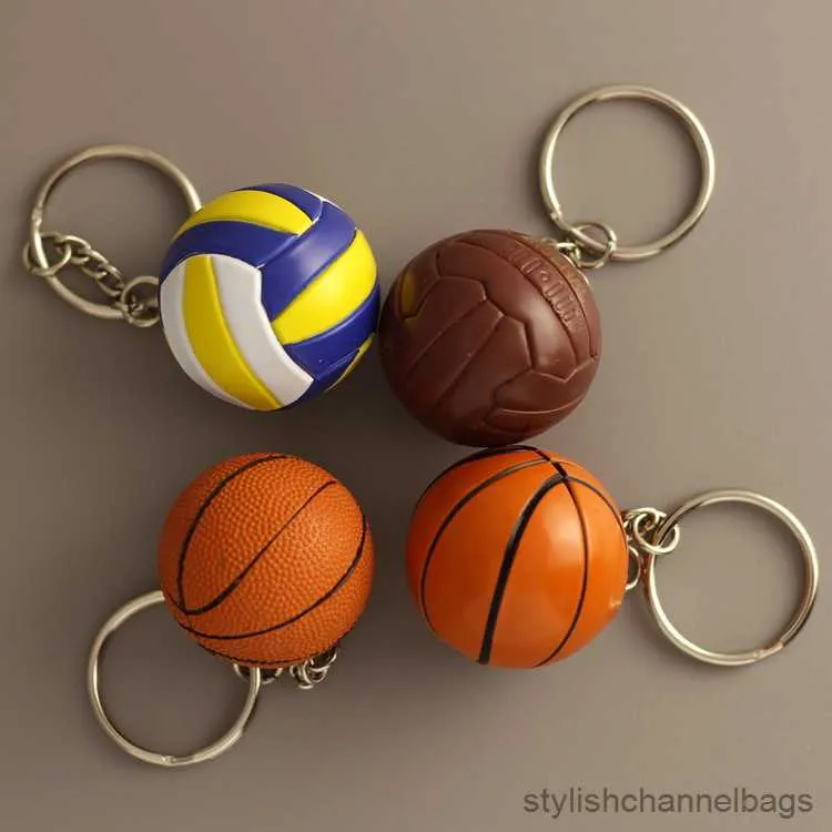 Nyckelringar män personlig simulering liten basket souvenir hänge nyckelringar nya kvinnor bästa gåva smycken