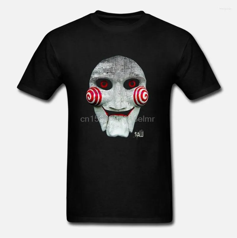 Herr t skjortor roliga män skjorta vit t-shirt t-shirts svart tee mode såg mask 3d tryck avslappnad