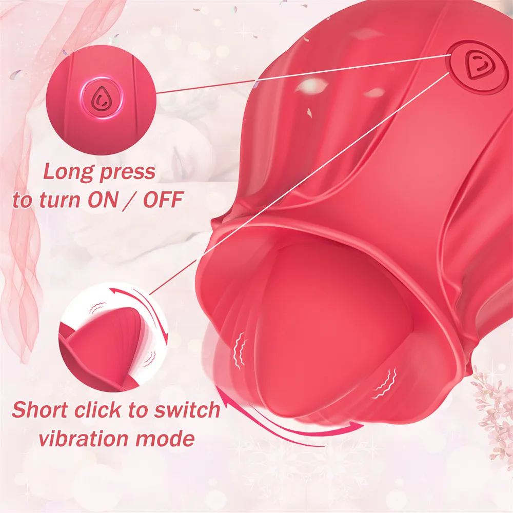 Erwachsene Spielzeug Rose Vibrator Sex Spielzeug Ei Klitoris Sauger Stimulator Zunge Masturbator Sex Spielzeug Zunge Lecken Für_voghion.com
