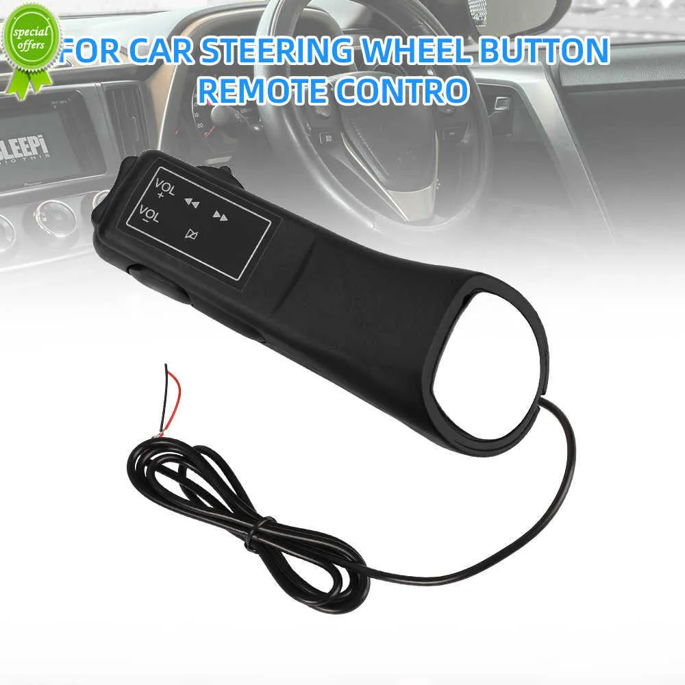 جديد Universal 5 Keys Car Teading Wheel Button Remote Radio GPS GPS DVD 2 DIN Android Wired Remote Control