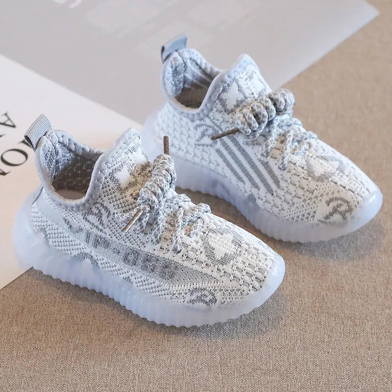 New Girls Shoes Mesh Knitting Boys Sports Shoes Breathable Non Slip Kids Sneakers Soft Running Children Casual Shoes From Dear kids2019 15.03 DHgate.Com