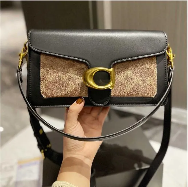 DHgate Coach Abby Designer Messenger Bag Luxury Tote Real Leather Baguette Shoulder Bag Mirror Quality Square Fashion Satchel Hobo Fashion Bag Coach 957 Bags Luggage Accessories