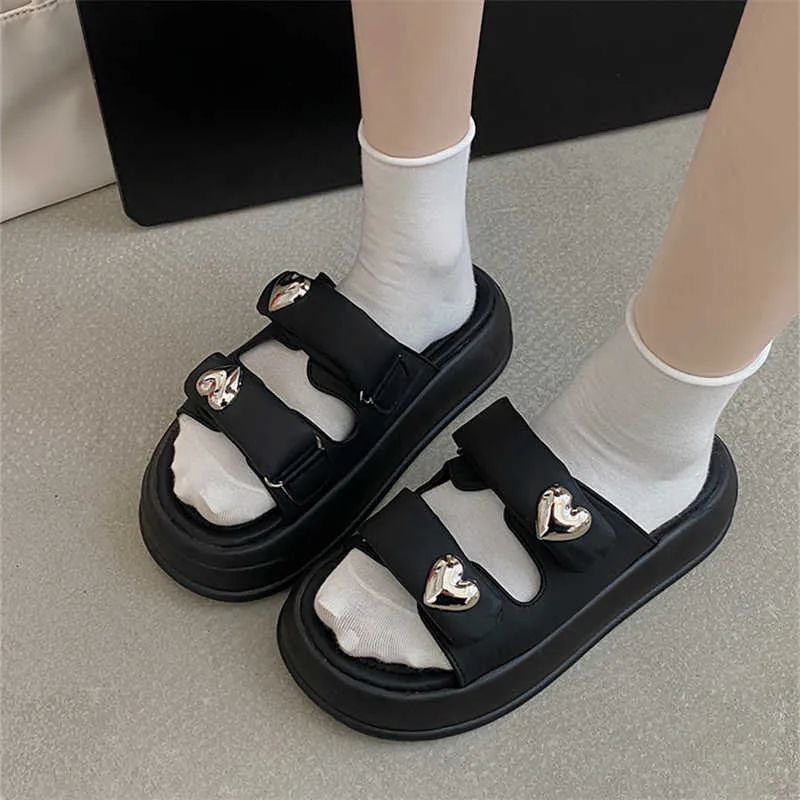 Ladies platform slippers sales