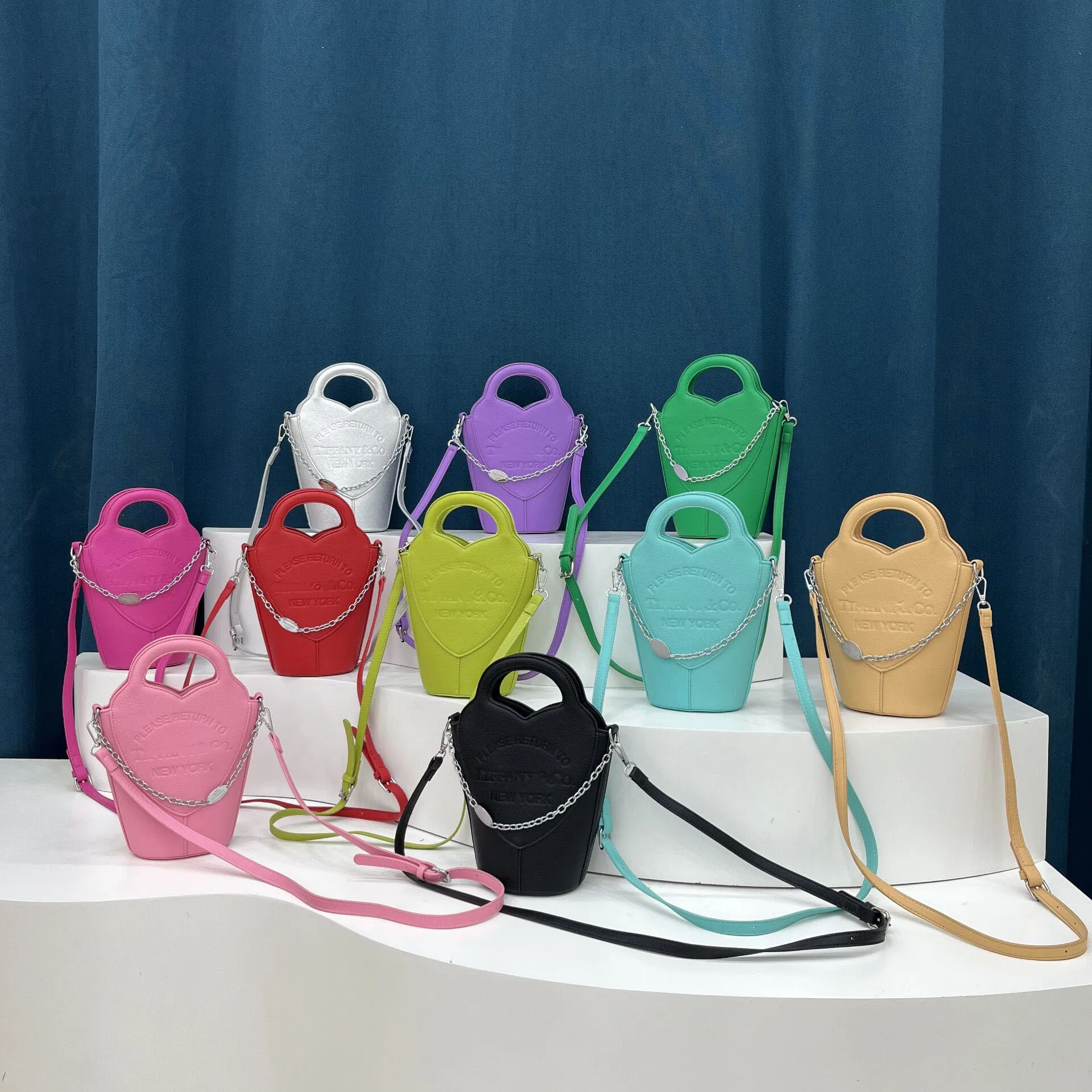 買い物袋バケツバッグとチェーンレディースハンドバッグ2023新しいファッションショルダー小さなメッセージバッグ