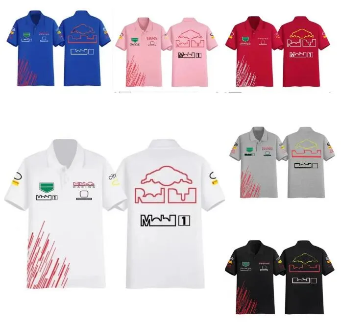 Polo de carreras de F1, camiseta de manga corta del nuevo equipo con la misma costumbre.