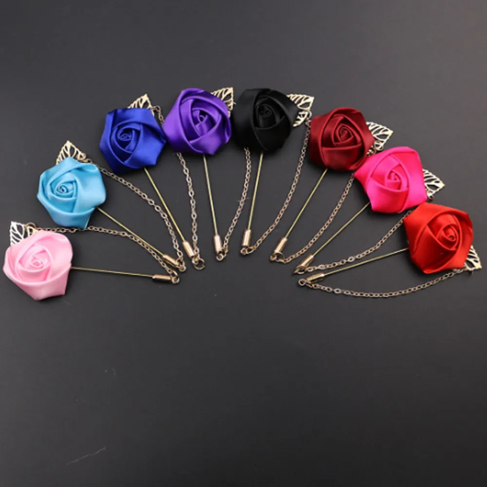 Broche de flores para traje, broche para Collar, alfileres, regalos de boda para fiestas, joyería