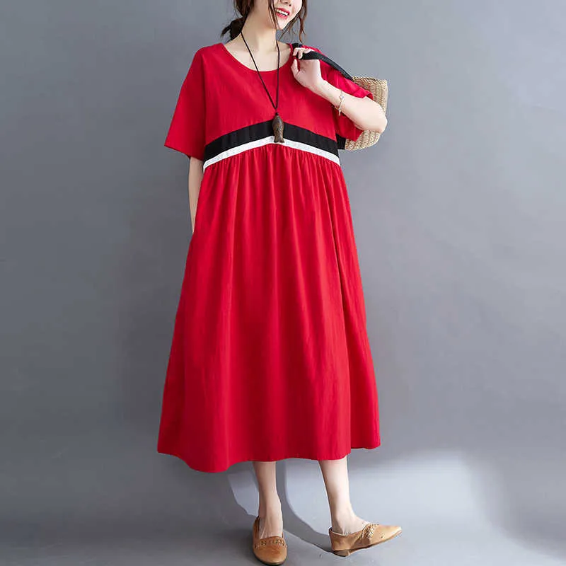 Robe de maternité d'été en coton pour femme, tenue décontractée, grande taille, vêtements pour femme enceinte, nouvelle collection