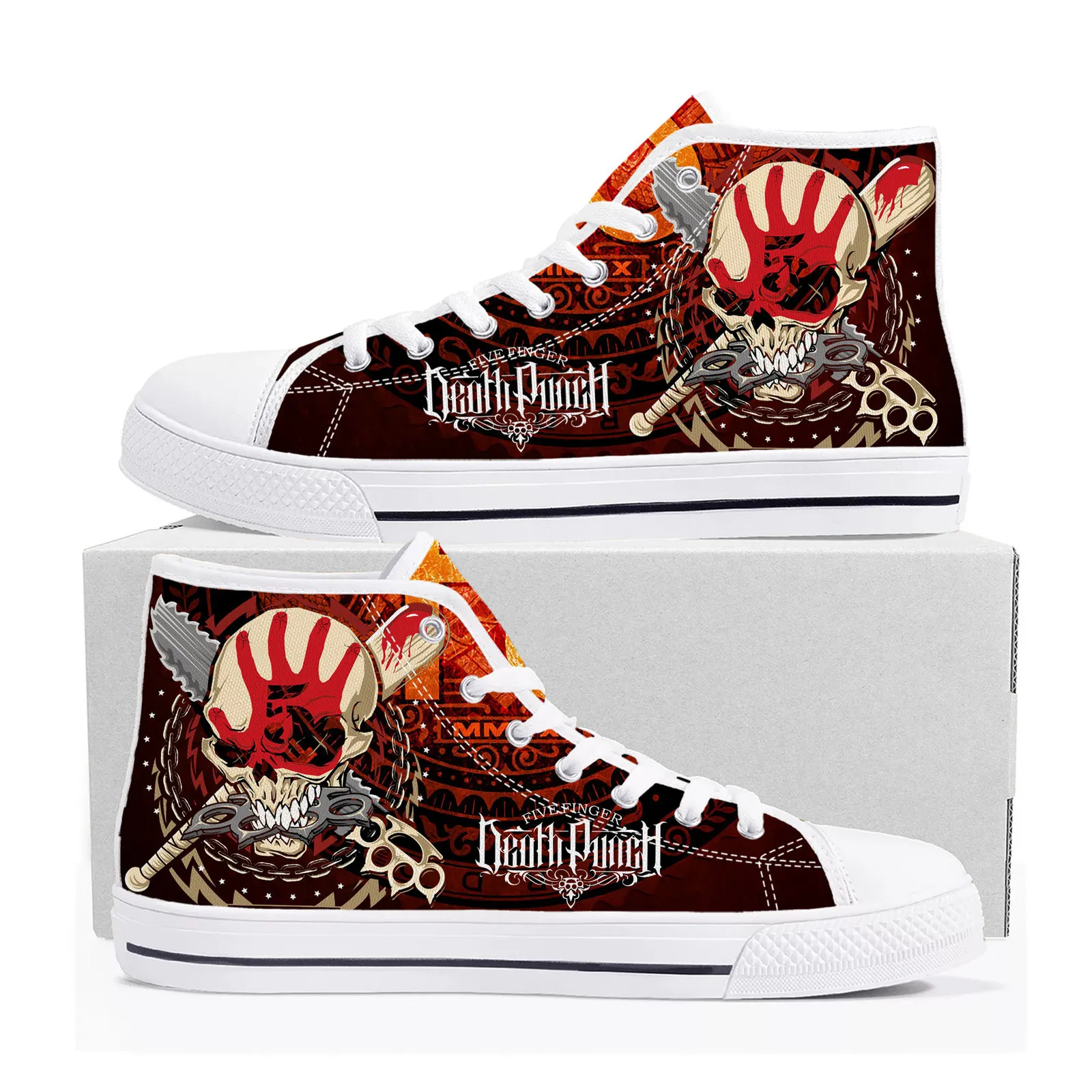 Scarpe Eleganti Scarpe Da Ginnastica Alte Five Finger Death Punch