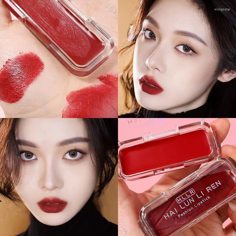 Lip Gloss Cute Lama quadrada nude de veludo fosco de veludo fosco sexy impermeável vermelho à prova d'água longamente duradoura de maquiagem coreana cosméticos
