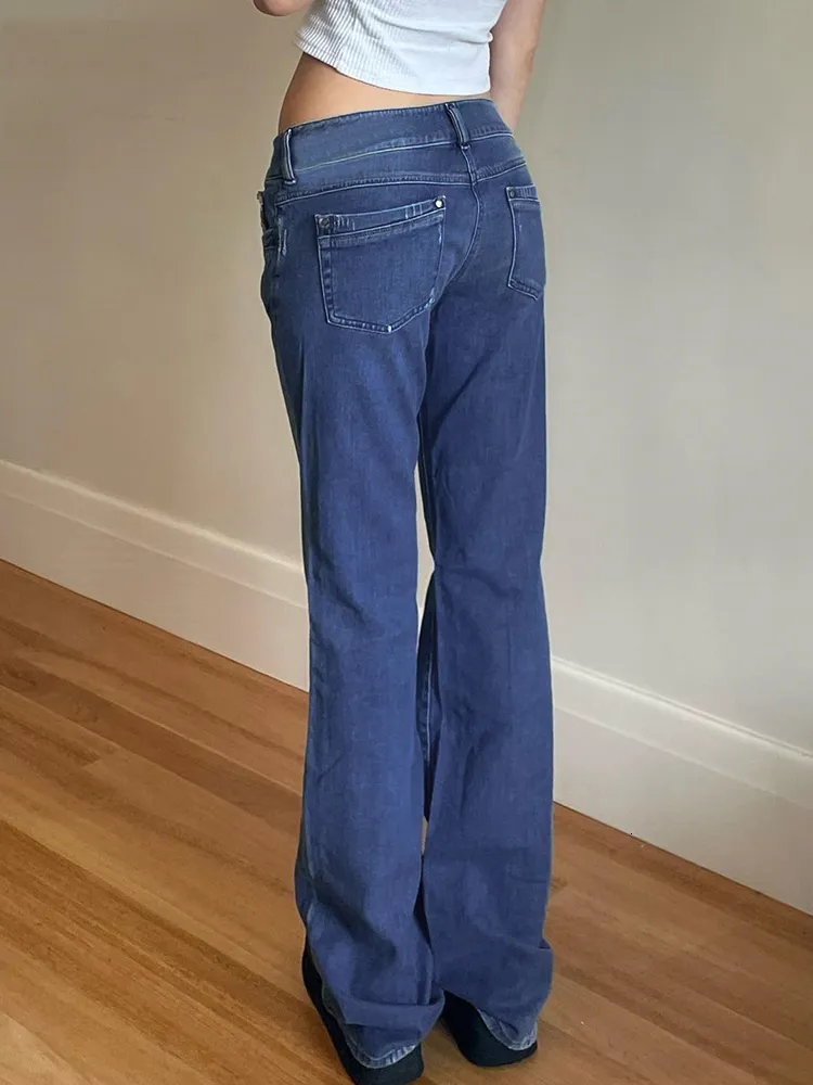 Women's Flared Jeans, Low Waist Denim Pants, Vintage Stretch 90s Streetwear Y2k Boot Cut Pant, Elastic Skinny Mom Trousers Women's Flared Jeans, Low Waist Denim Pants, Vintage Stretch 90s Streetwear Y2k Boot Cut Pant, Elastic Skinny Mom Trousers