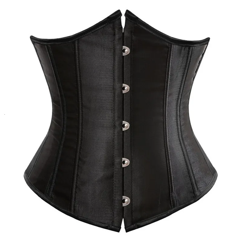 Kvinnors Shapers Europe Women Underbust Corset Sexy Bustiers Workout Slimming Belt Body Shaper Midjebågar Svart spetsar plus Size S-6XL 230519