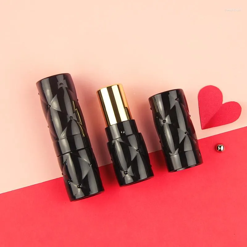 Storage Bottles Rhombic Lipstick Tube High-end Lip Container Cosmetics Refillable Shell Empty Tube12.1mm