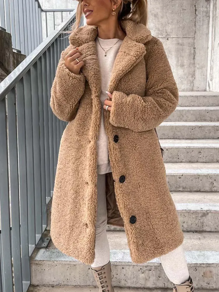 Manteau teddy online long