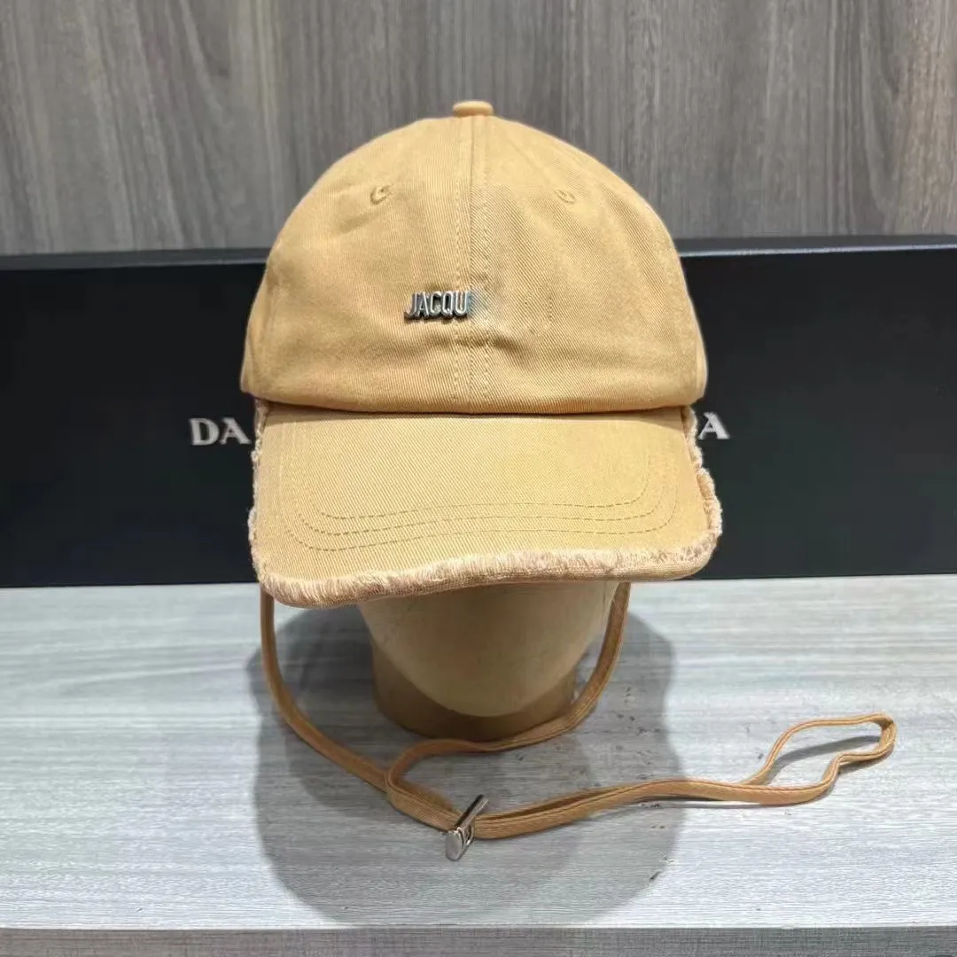 Women's Summer Fashion Designer Ball cap Men's Candy Outdoor Vacation Sports Metal Letter Printing Hat Eaves Worn Out Craft casquette